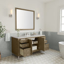 James Martin Chicago 60" Single Bathroom Vanity, Walnut Whisper