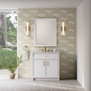 James Martin Bellshire 30" Mirror, Bright White
