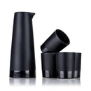5-Piece Stoneware Sake Set in Black by Viski