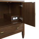 James Martin Myrrin 30" Single Bathroom Vanity, Mid-Century Walnut