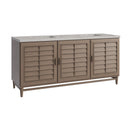 James Martin Portland 72" Double Bathroom Vanity, Whitewashed Walnut