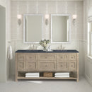 James Martin Breckenridge 72" Double Bathroom Vanity, Whitewashed Oak