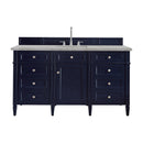 James Martin Brittany 60" Single Bathroom Vanity, Victory Blue