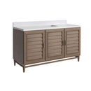 James Martin Portland 60" Single Bathroom Vanity, Whitewashed Walnut
