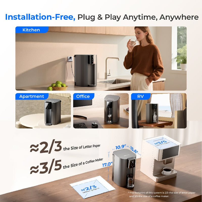 Waterdrop C1H Instant Hot Water  Reverse Osmosis System