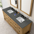 James Martin Breckenridge 72" Double Bathroom Vanity, Light Natural Oak