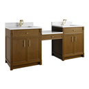 James Martin Bellshire 84" Single Bathroom Vanity, Honey Oak