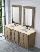 James Martin Portland 72" Double Bathroom Vanity, Whitewashed Walnut
