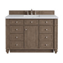 James Martin Bristol 48" Single Bathroom Vanity, Whitewashed Walnut
