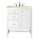 James Martin Addison 30" Single Bathroom Vanity, Glossy White