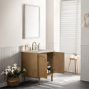 James Martin Laurent 30" Dual Mount Single Bathroom Vanity, Light Natural Oak
