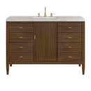 James Martin Myrrin 48" Single Bathroom Vanity, Mid-Century Walnut