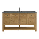 James Martin Breckenridge 60" Single Bathroom Vanity, Light Natural Oak
