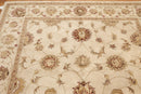 5'6" x 8'6" Hand Tufted 100% Wool Oriental Area Rug Tan