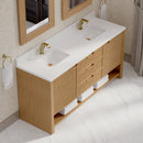 James Martin Solene 72" Double Bathroom Vanity, Seaside Oak
