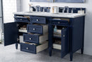James Martin Brittany 60" Double Bathroom Vanity, Victory Blue