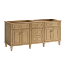 James Martin Lorelai 72" Double Bathroom Vanity, Light Natural Oak