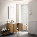 James Martin Laurent 30" Dual Mount Single Bathroom Vanity, Light Natural Oak