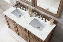James Martin Bristol 60" Double Bathroom Vanity, Whitewashed Walnut