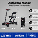 Ultra Lightweight 4-Wheel Folding Mobility Scooter With Remote For Adults And Elderly (SAK58976)