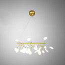 GobekUsa Ultra-Modern Linear Firefly Pendant Lighting: Acrylic Billiard Light for Living Room