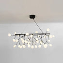 GobekUsa Ultra-Modern Linear Firefly Pendant Lighting: Acrylic Billiard Light for Living Room