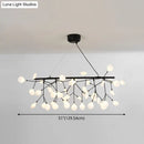 GobekUsa Ultra-Modern Linear Firefly Pendant Lighting: Acrylic Billiard Light for Living Room