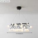 GobekUsa Ultra-Modern Linear Firefly Pendant Lighting: Acrylic Billiard Light for Living Room