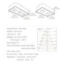 GobekUsa 24W Ultra-thin LED Ceiling Spot Light for Living Room