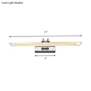GobekUsa Ultra-Thin LED Nickel Wall Lamp for Bathroom - Simple Style, Warm/White Light (17"/23" Width)