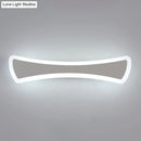 GobekUsa Ultra-Thin LED Silver Vanity Lamp: Modern Acrylic Wall Sconce Lighting for Bathrooms