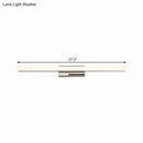 GobekUsa Ultra-Thin Nordic Acrylic LED Vanity Lamp - 16"/20" Dia - Silver, Warm/White Light