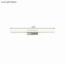 GobekUsa Ultra-Thin Nordic Acrylic LED Vanity Lamp - 16"/20" Dia - Silver, Warm/White Light