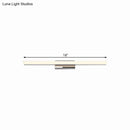 GobekUsa Ultra-Thin Nordic Acrylic LED Vanity Lamp - 16"/20" Dia - Silver, Warm/White Light