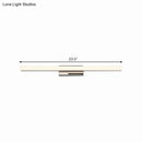 GobekUsa Ultra-Thin Nordic Acrylic LED Vanity Lamp - 16"/20" Dia - Silver, Warm/White Light