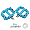 Ultralight Seal Bearings Bicycle Bike Pedals Cycling Nylon Road Pedals Flat Platform Bicycle Parts Accessories Mountain Bike Pedals Ultra Strong Machined Bicycle Flat Alloy Pedals Non-Slip