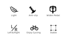 Ultralight Seal Bearings Bicycle Bike Pedals Cycling Nylon Road Pedals Flat Platform Bicycle Parts Accessories Pedals Mountain Bike Pedals Lightweight Nylon Fiber Bicycle Platform Pedals For Mountain Bike