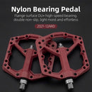 Ultralight Seal Bearings Bicycle Bike Pedals Cycling Nylon Road Pedals Flat Platform Bicycle Parts Accessories Pedals Mountain Bike Pedals Lightweight Nylon Fiber Bicycle Platform Pedals For Mountain Bike