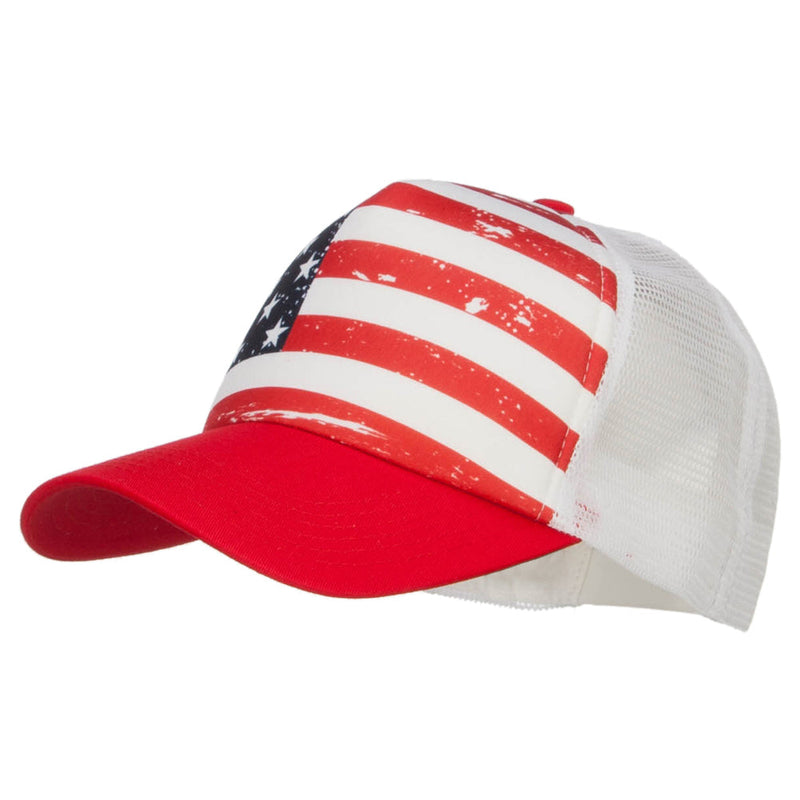 USA Flag Foam Trucker Cap
