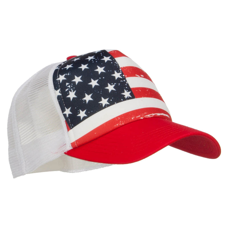USA Flag Foam Trucker Cap