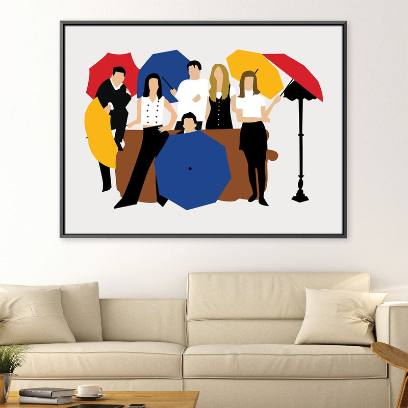 Umbrella Friends Canvas