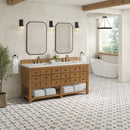 James Martin Malibu 72" Double Bathroom Vanity, Amber Birch