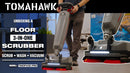 Tomahawk Electric Floor Scrubber Cleaner with 16” Power Mop Brushes Cordless Battery Powered