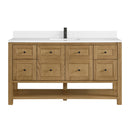 James Martin Breckenridge 60" Single Bathroom Vanity, Light Natural Oak