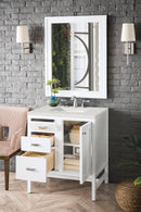 James Martin Addison 30" Single Bathroom Vanity, Glossy White