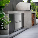 Under Counter Refrigerator, 24 Inch Double Drawer Beverage Fridge F58145