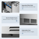 Under Counter Refrigerator, 24 Inch Double Drawer Beverage Fridge F58145 by Kismile