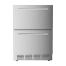 Under Counter Refrigerator, 24 Inch Double Drawer Beverage Fridge F58145 by Kismile