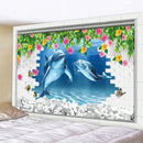 Underwater world mandala yoga mat living room tapestry blanket by Decorbites