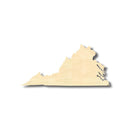 Unfinished Wood Virginia Shape - State - Craft - up to 46" DIY